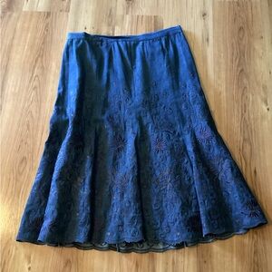 Vintage Ann Gerlin Denim Skirt